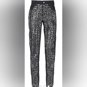 NWTags Philosophy Di Lorenzo Serafini denim pants with Rhinestones Sz8 +1200